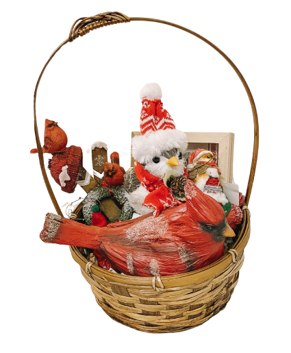 Christmas Bird Basket Gift Basket