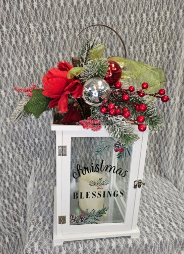 Christmas Blessings Lantern  in Fort Wayne, IN | MORING'S FLOWERS & GIFTS, INC.