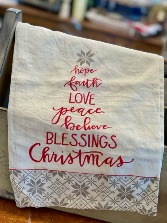 Christmas Blessings Towel 