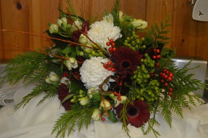 Hand Tied Christmas Bouquet Christmas Bouquet