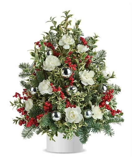 Christmas Boxwood Tree Fresh cut flowers 