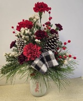 SOLD OUT Christmas Cabin     NFS-C11 Glass keepsake
