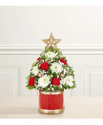 CHRISTMAS TREE IN DRUM 