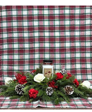 Christmas Candle Centerpiece  Centerpiece 