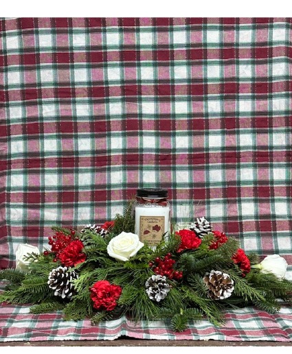 Christmas Candle Centerpiece  Centerpiece 