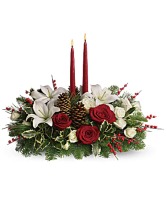 Christmas Candlelight Centerpiece