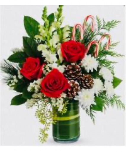 Christmas Candy Cane Arrangement  