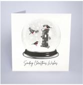 Christmas Card #4 Snow Globe Christmas Card