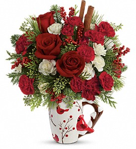 red roses for christmas