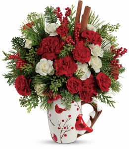 Christmas Cardinal Mug in Snellville, GA | SNELLVILLE FLORIST Christmas Cardinal Mug in Snellville, GA | SNELLVILLE FLORIST