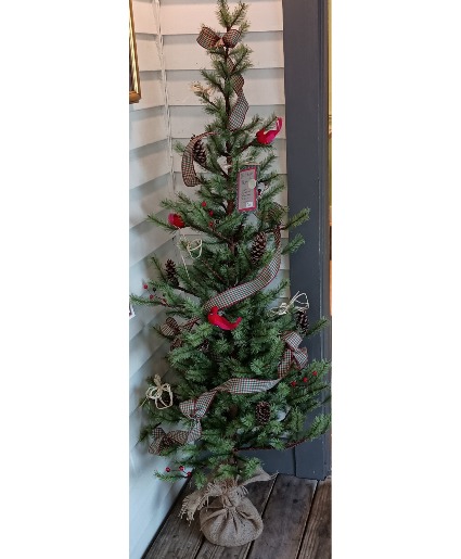 Christmas Cardinal Tree Permanent Tree