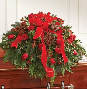Christmas Casket Spray