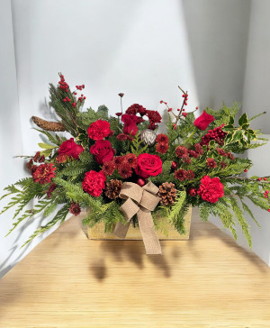 Christmas Celebration Container Arrangement