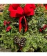 Christmas Cemetery Wreath 24" On a Stand