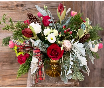 Christmas Centerpiece  Arrangement in Toronto, ON | PERCY WATERS FLORIST