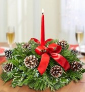 Christmas Centerpiece Fresh Arrangement