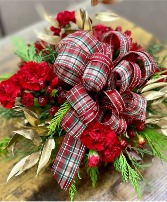 Christmas Centerpiece- Red and Green 