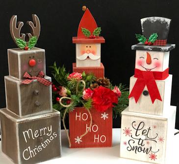 Christmas Cheer Keepsake  Wooden Box in Chesterfield, MO | ZENGEL FLOWERS AND GIFTS