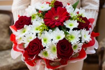 Christmas Cheers Wrapped Bouquet