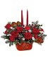 Christmas Classic Cardinal Centerpiece Christmas Flowers