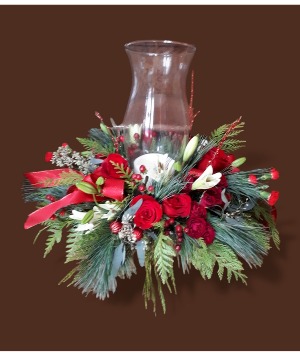 Christmas Clear Vase christmas