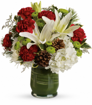 Christmas Collage Fresh Flowers