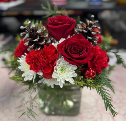 Christmas Cube Cube vase