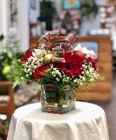 Christmas Cube Mixed Cube Vase Arrangement