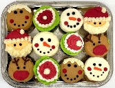 Christmas Cupcakes Fresh from the Bakery