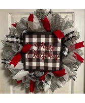 Christmas Deco Mesh Wreath gift