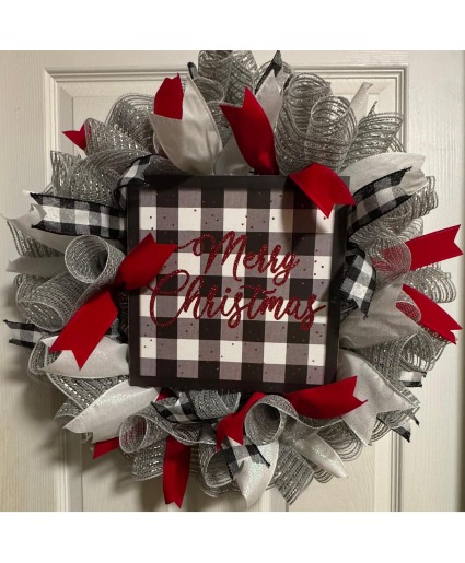 Christmas Deco Mesh Wreath gift