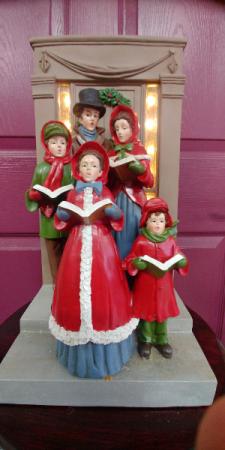 Christmas decoration carolers on the Porch Christmas decoration