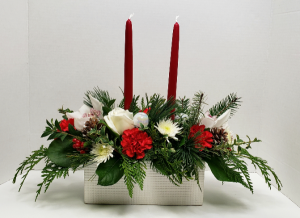 Christmas Delight! Centerpiece with candles