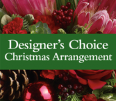 Christmas Designer Choice Let our Designers create a unique and beautiful floral arrangement just for you! We can design a wonderful floral with Holiday Cheer.