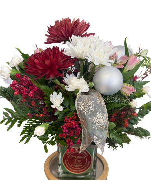 Christmas Double Time Candle & Florals