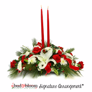 Christmas Elegance Bud & Bloom Signature Arrangement