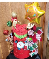 Christmas Forever Bear Rose Bear & Balloon 