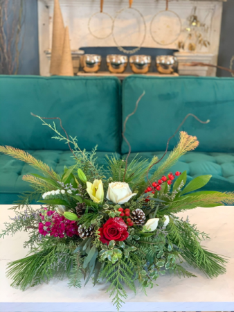 Christmas Fresh Flower Special Centerpiece