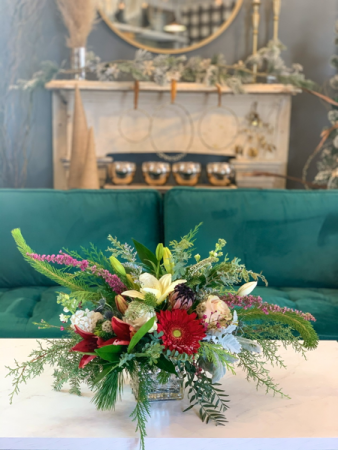 Christmas Fresh Flower Special Holiday Fresh Floral Arrangement