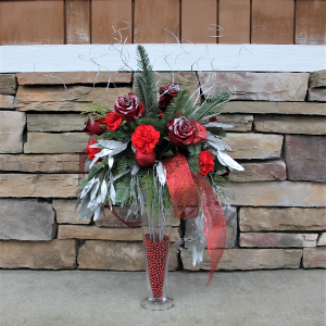 Christmas Frost Christmas Centerpiece in Woodinville, WA | Woodinville Florist® Christmas Frost Christmas Centerpiece in Woodinville, WA | Woodinville Florist®