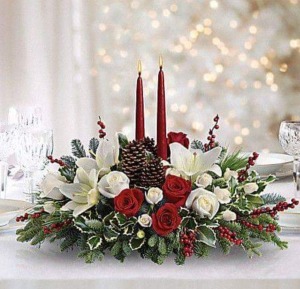 Christmas Snowflake Centerpiece   Beautiful Centerpiece for your Family Gathering
