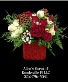 Christmas Glitz Cube  Fresh cut flowers 