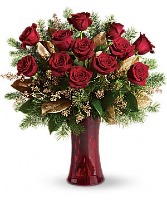 CHRISTMAS GOLDEN LEAVES OF LOVE Bouquet