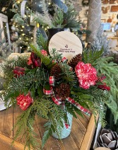 Christmas Greens Timless Arrangement - Green  