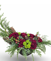 Christmas - Half Dozen Roses Container Arrangement in Invermere, British Columbia | INSPIRE FLORAL BOUTIQUE