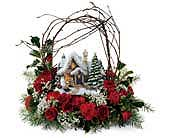 Christmas House w/Arch Centerpiece (local delivery only)