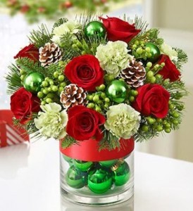 Christmas In A Vase Vase Arrangement