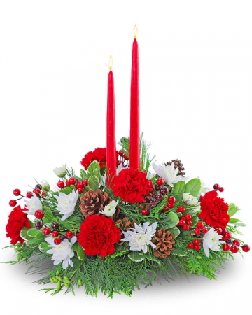 Christmas in My Heart Centerpiece in Nevada, IA | Flower Bed