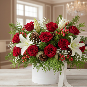 Christmas Joy Crate Arrangement