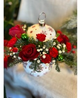 Christmas Joy  Ornament Arrangement